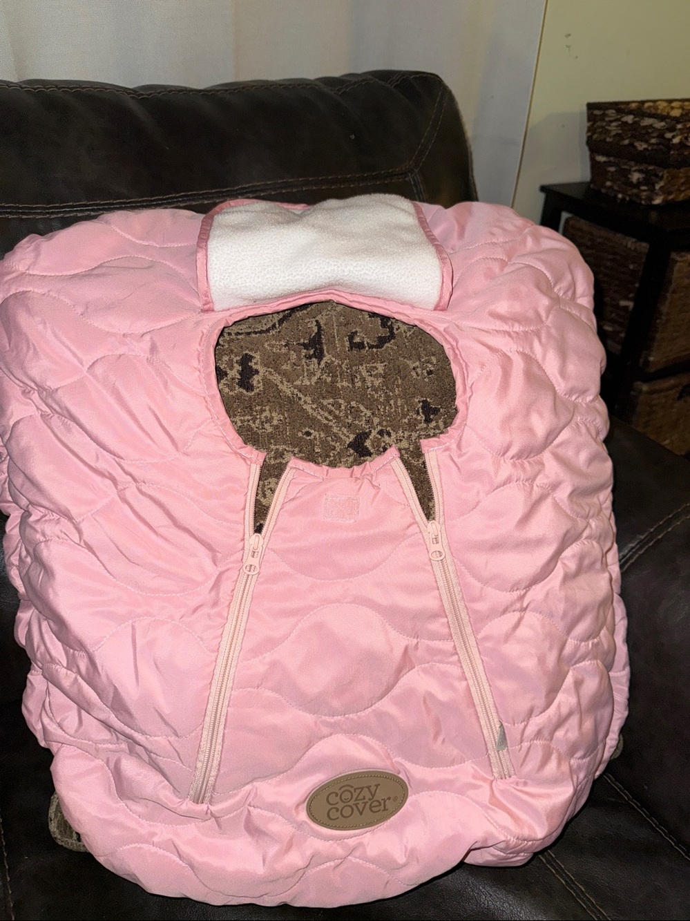 Cozy Cover Quilted Pink Car Seat Cover